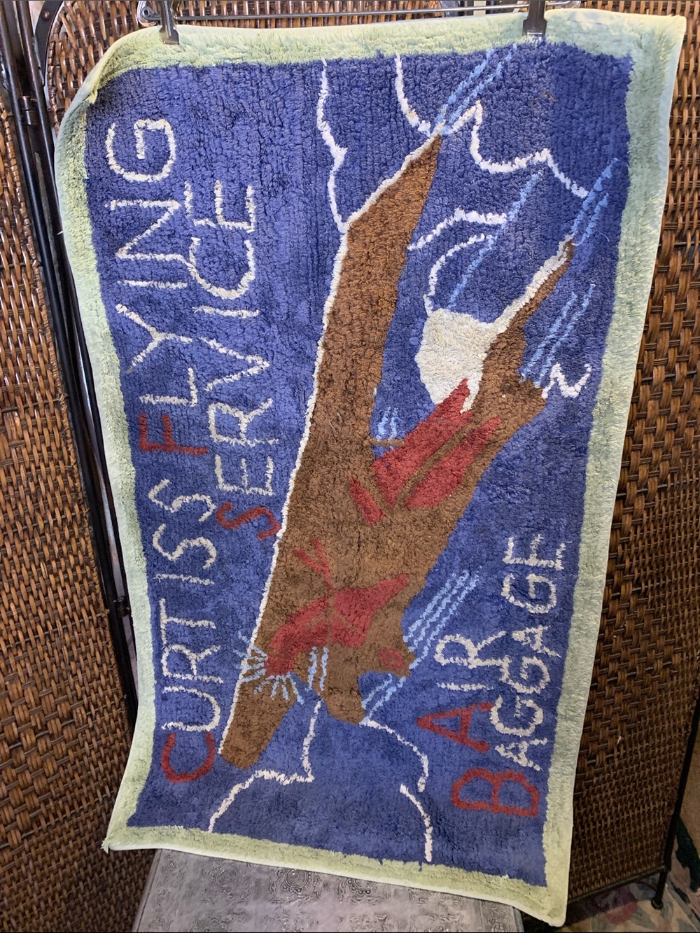 Curtiss Flying Service Air Baggage Rug